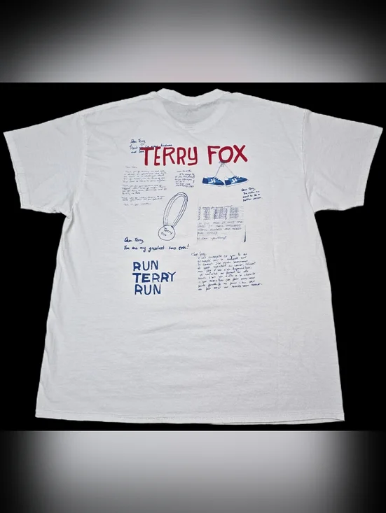 Adidas Terry Fox Graphic T-Shirt White Men’s XL - Picture 3 of 6